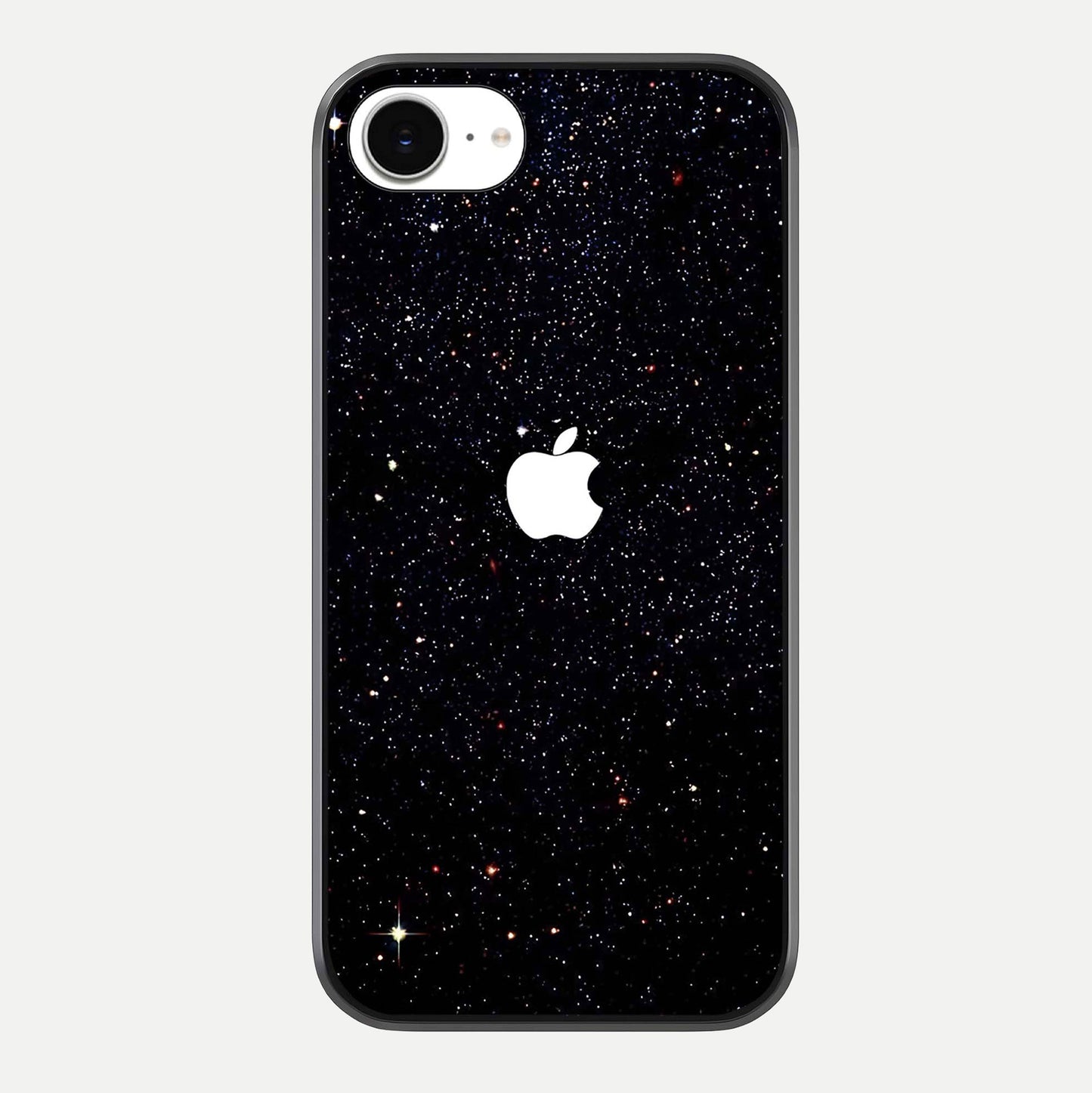 Starry Apple Galaxy Glass Case For iPhone 16e by Custom World