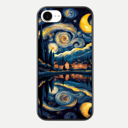Starry Sky Serenity Glass Case For iPhone 16e by Custom World