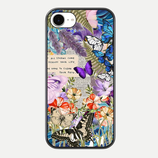 Storm Path Bloom Glass Case For iPhone 16e by Custom World