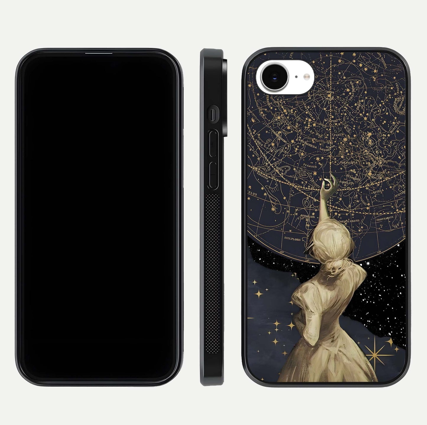 Taylor Swift Girl Glass Case for iPhone 16e front & back layout showing clean edge and vivid print