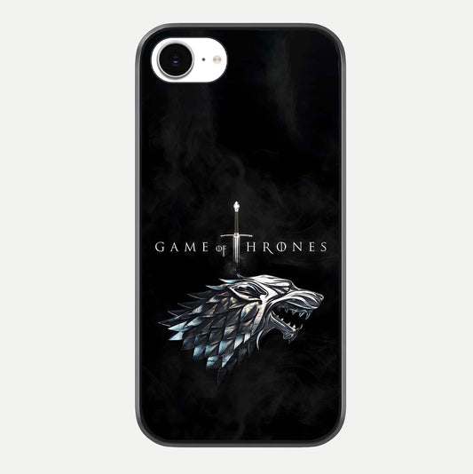 Throne Wolf Legacy Glass Case For iPhone 16e by Custom World