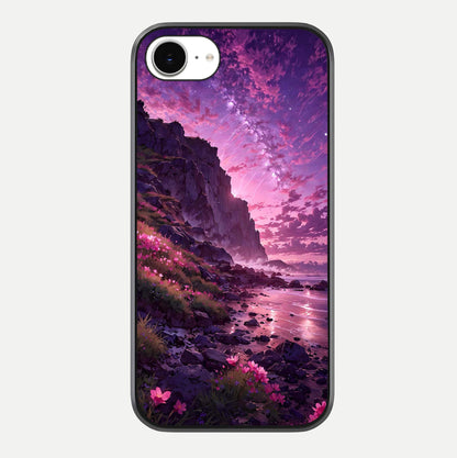 Twilight Blossom Coast Glass Case For iPhone 16e by Custom World