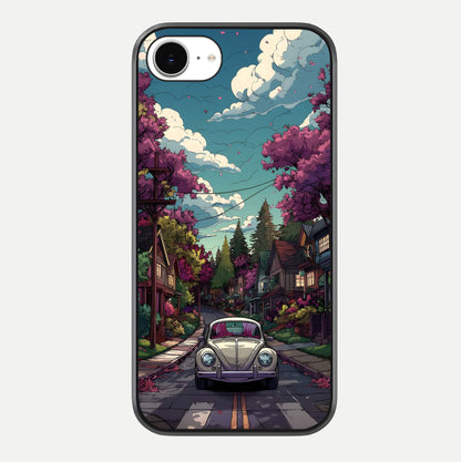 Vintage Street Drive Glass Case For iPhone 16e by Custom World