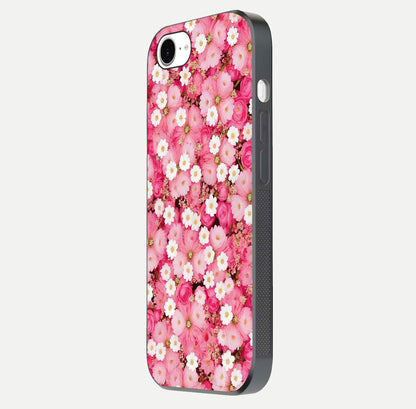 Pink Daisy Bliss Glass Case For iPhone 16e