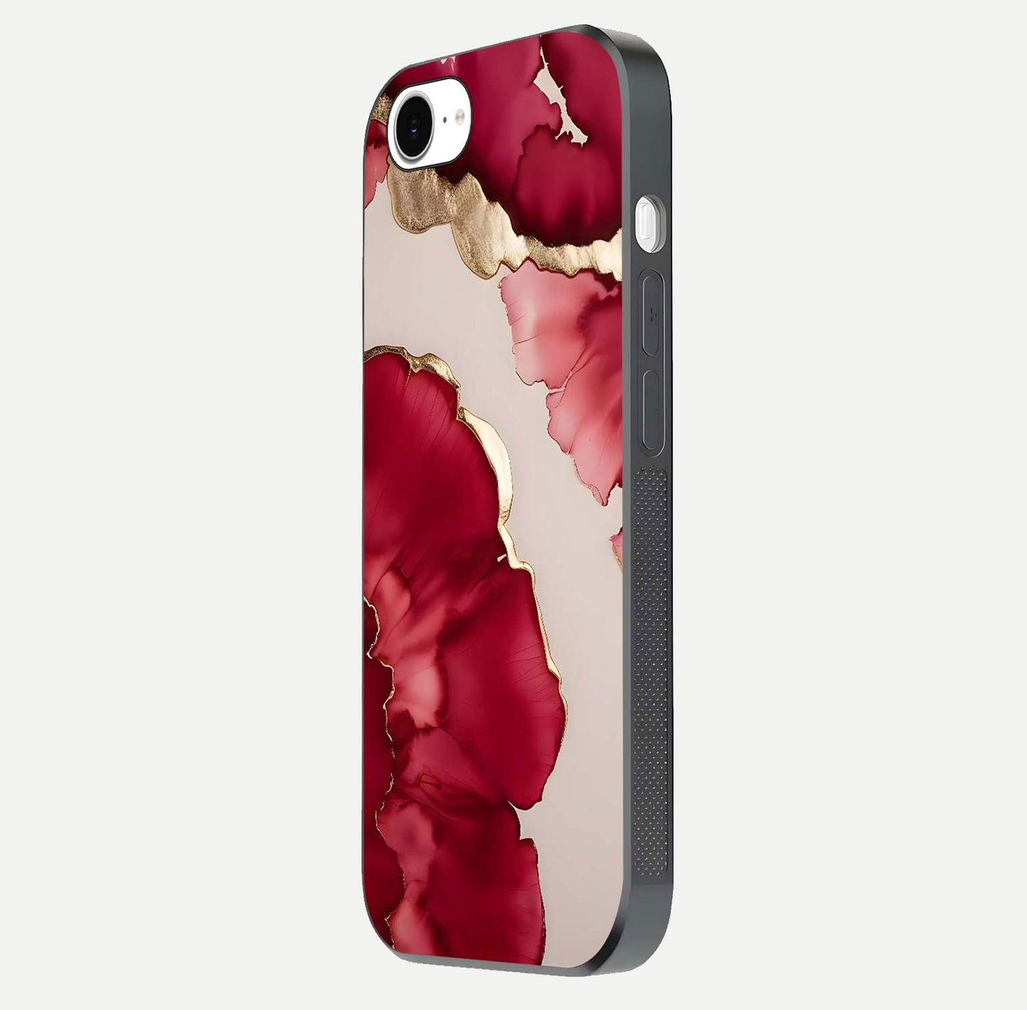 Pink & White Marble Glass Case For iPhone 16e