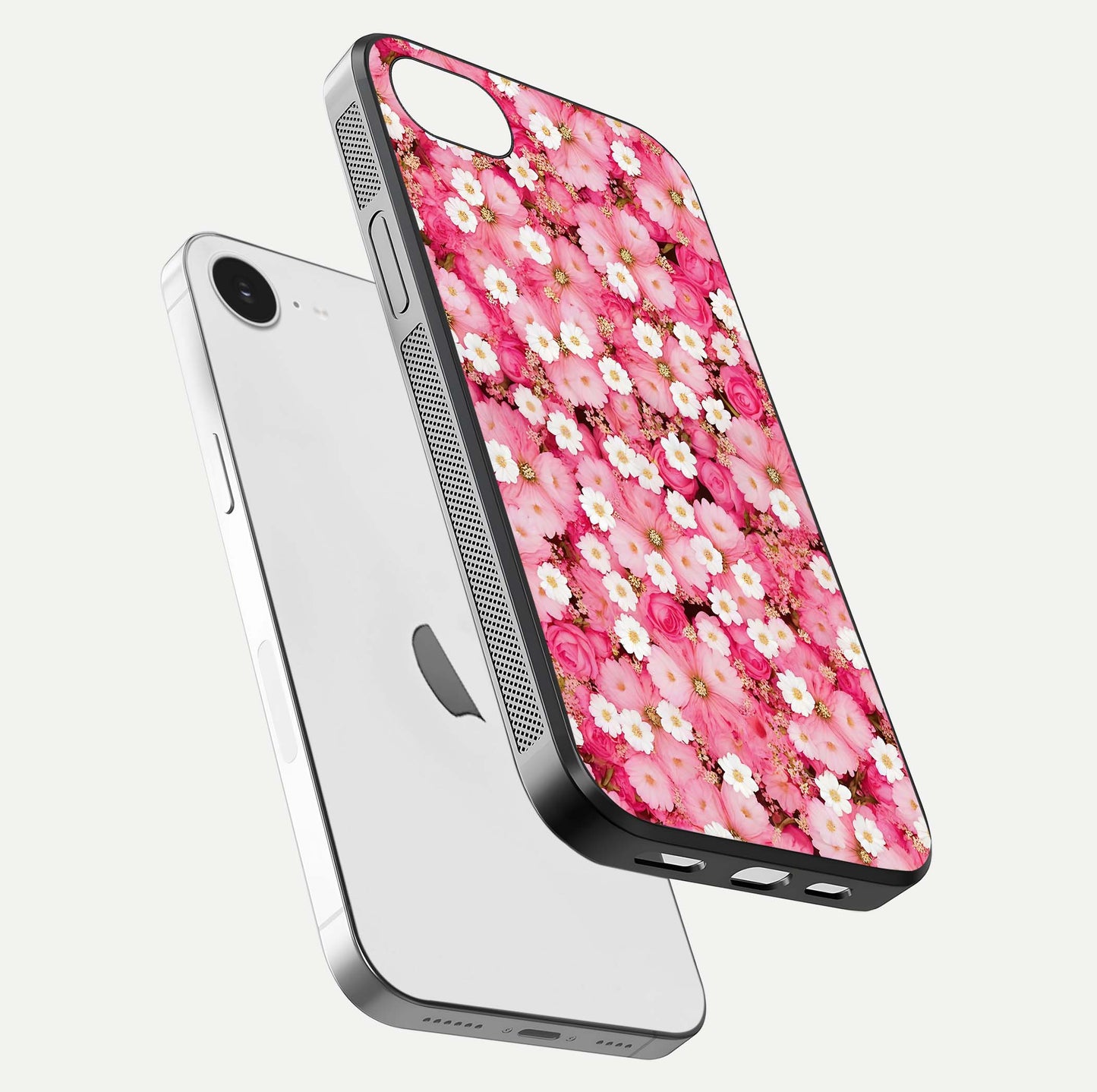 Pink Daisy Bliss Glass Case For iPhone 16e