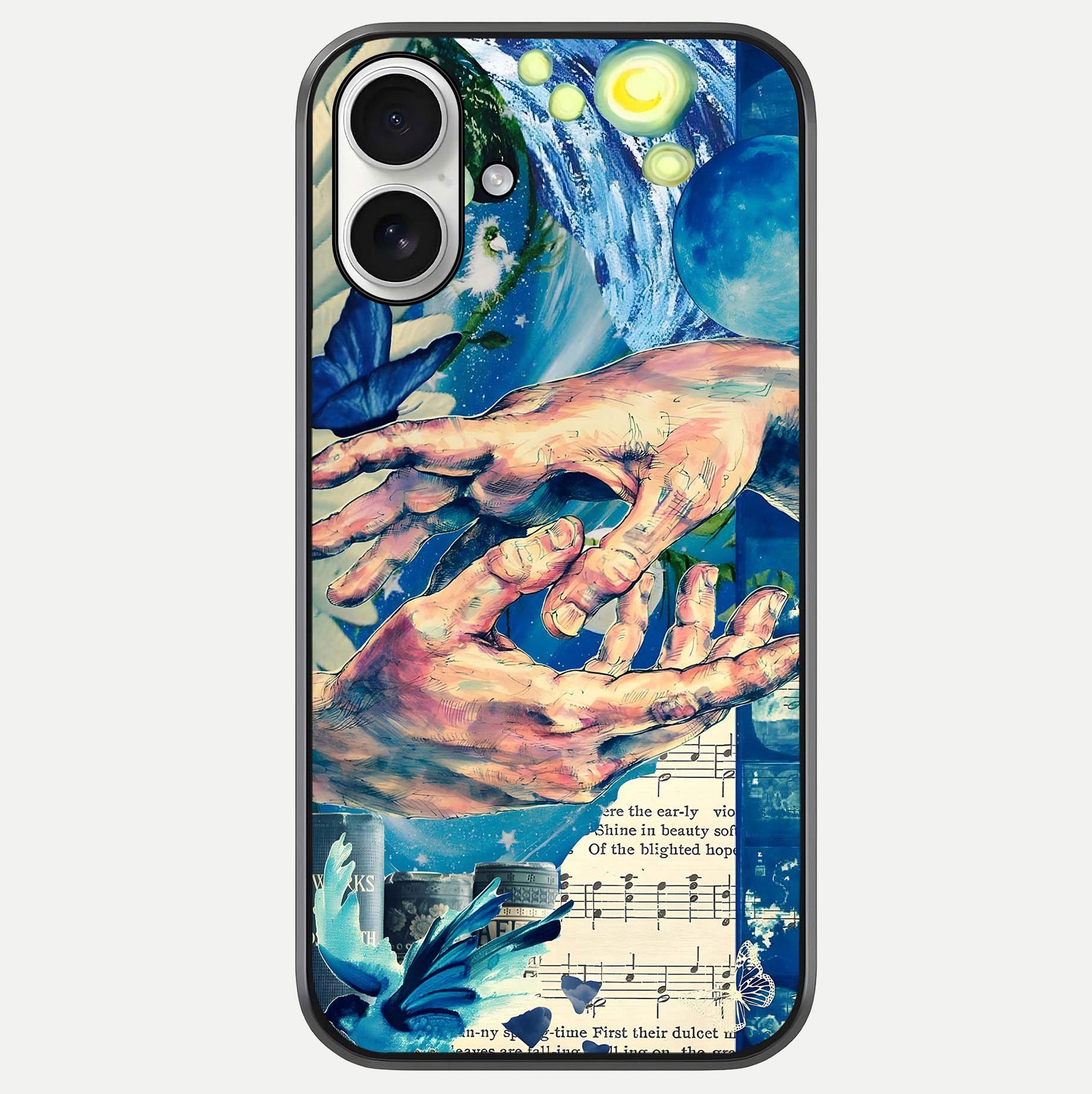 Aesthetic Divider Glass Case For iPhone 17 by Custom World