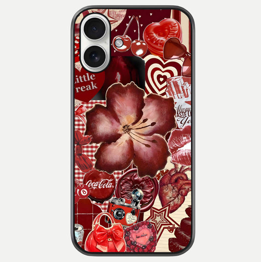 Aesthetic Little Freak Glass Case For iPhone 17 by Custom World