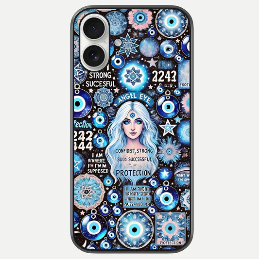 Angel Aura Shield Glass Case For iPhone 17 by Custom World
