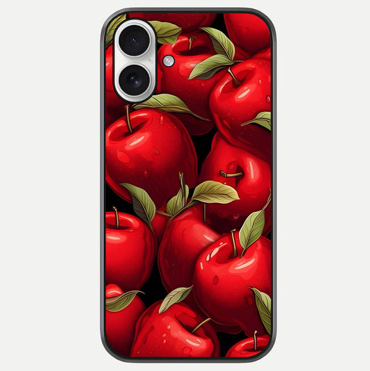 Apple Pattern Glass Case For iPhone 17 by Custom World