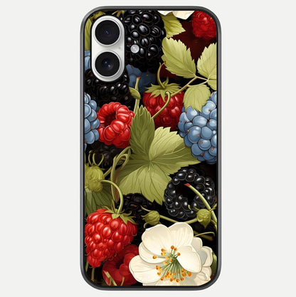 Berry Bloom Charm Glass Case For iPhone 17 by Custom World