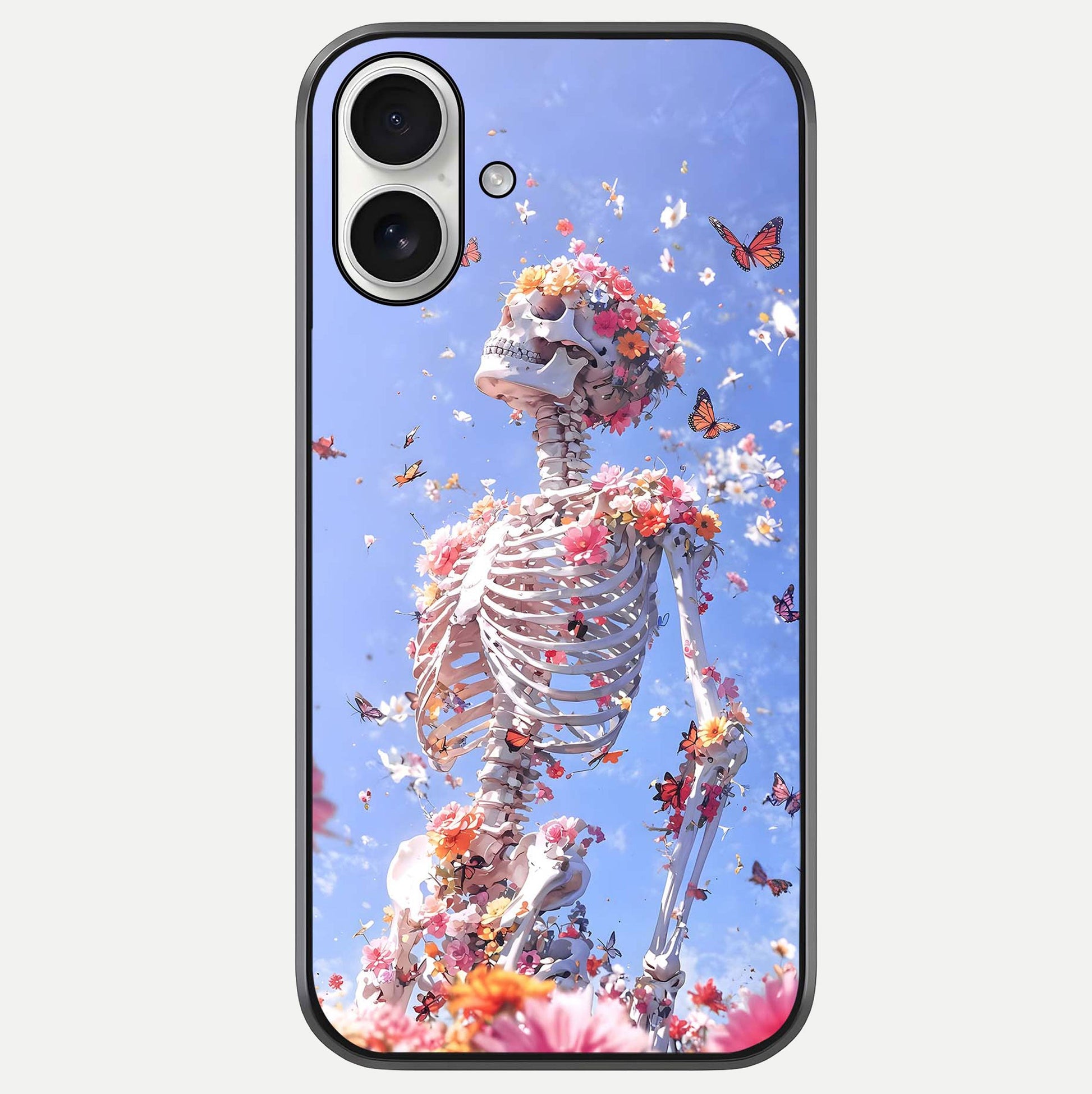 Bloom Beyond Bones Glass Case For iPhone 17 by Custom World