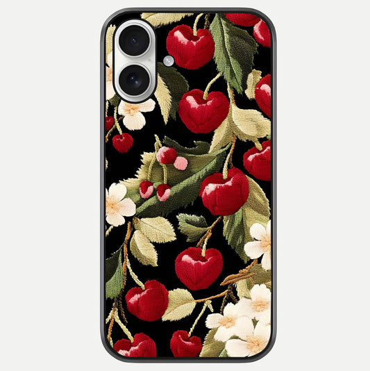 Bloom Thread Art Glass Case For iPhone 17 by Custom World