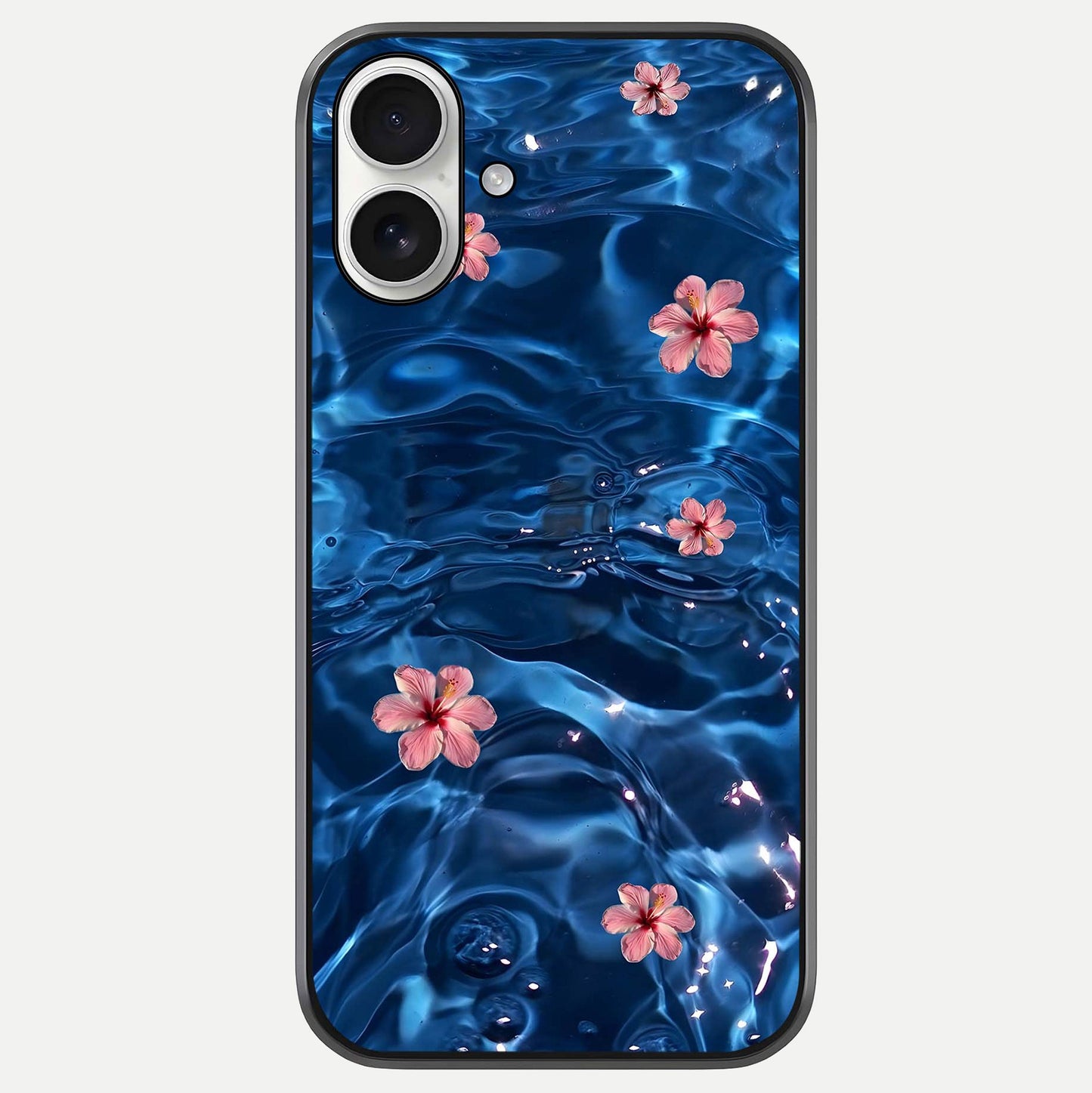 Blooming Water Drift Glass Case For iPhone 17 by Custom World
