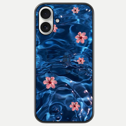 Blooming Water Drift Glass Case For iPhone 17 by Custom World