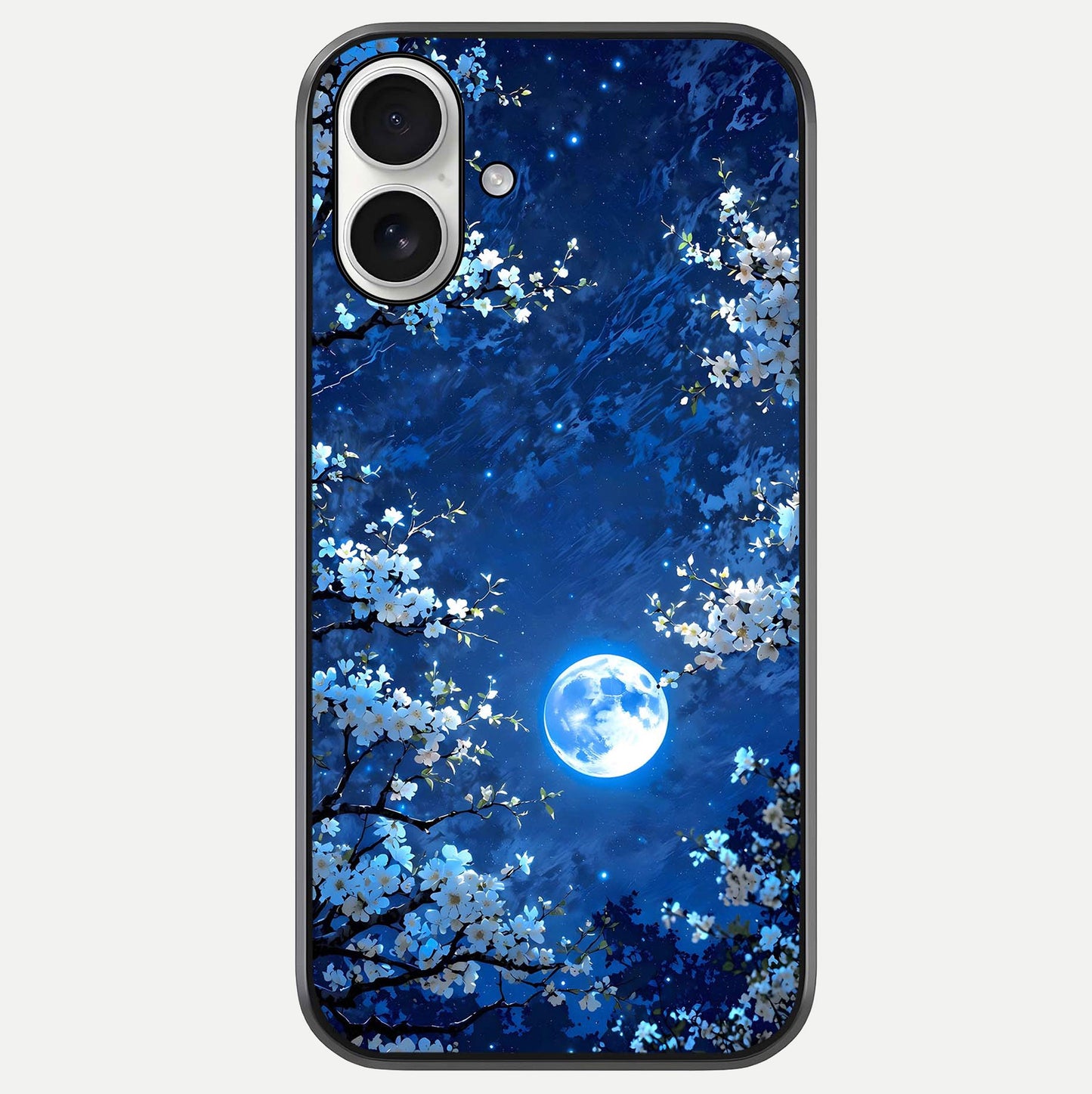 Blossom Moonlight Sky Glass Case For iPhone 17 by Custom World