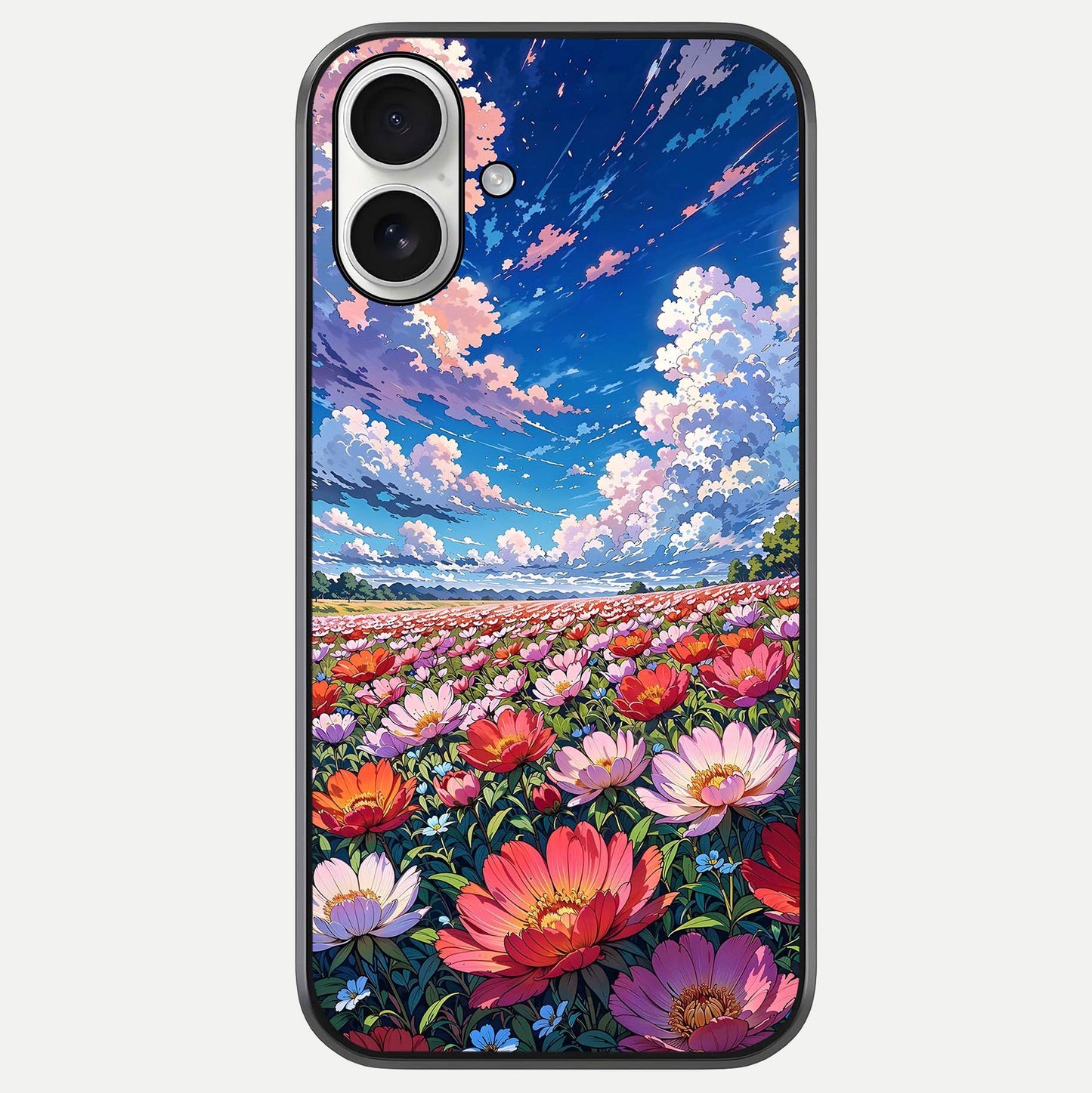 Blossom Sky Field Glass Case For iPhone 17 by Custom World