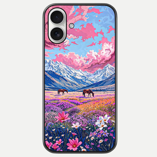 Blossom Valley Dream Glass Case For iPhone 17 by Custom World
