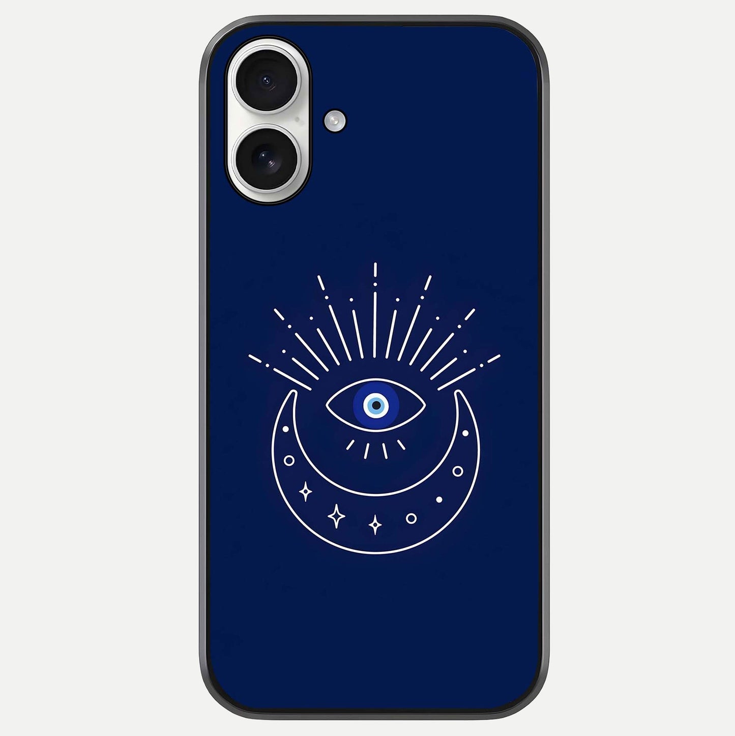 Blue Evil Eye Glass Case For iPhone 17 by Custom World