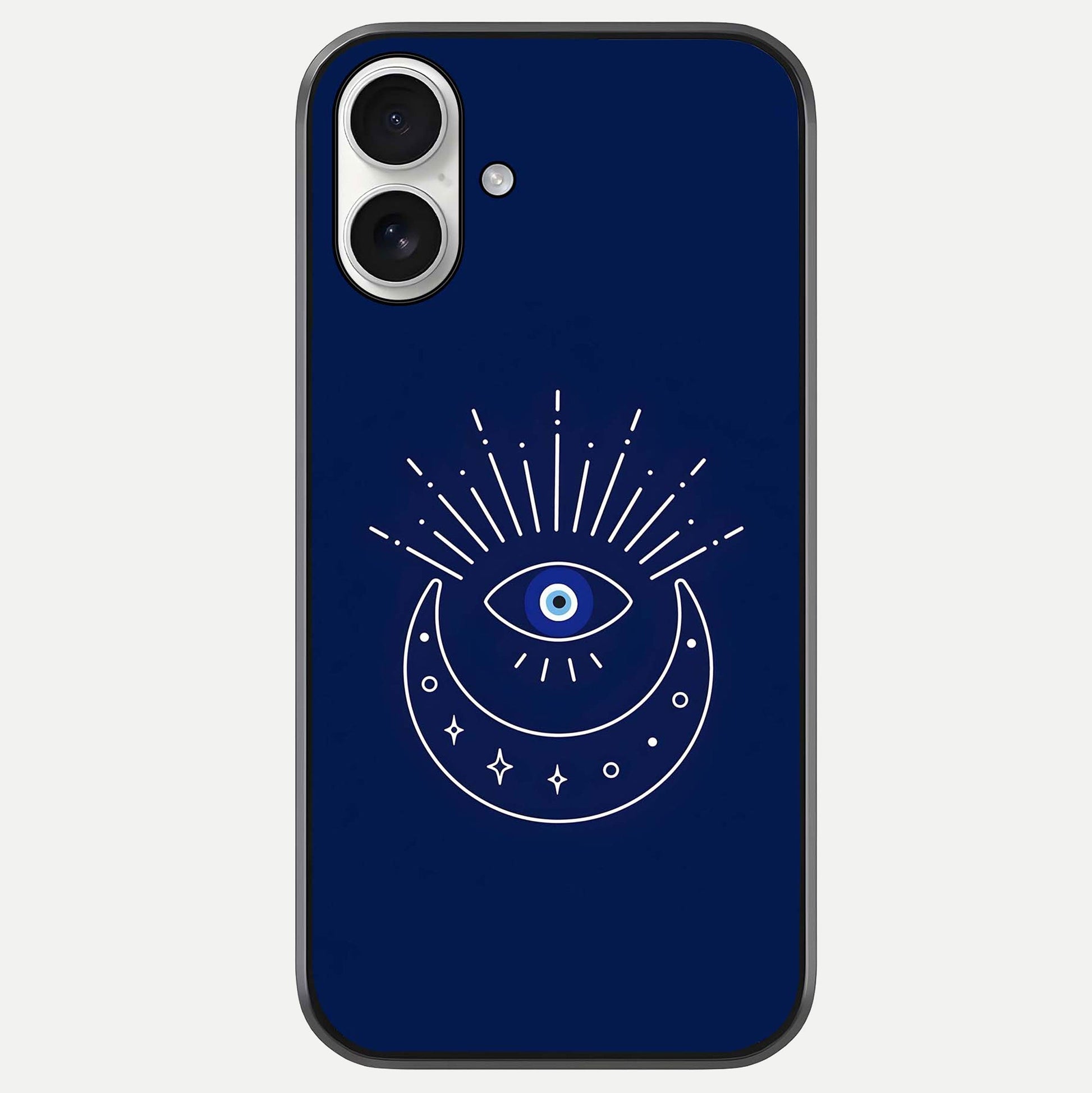 Blue Evil Eye Glass Case For iPhone 17 by Custom World