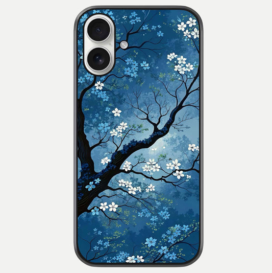 Blue Tree Serenity Glass Case For iPhone 17 by Custom World