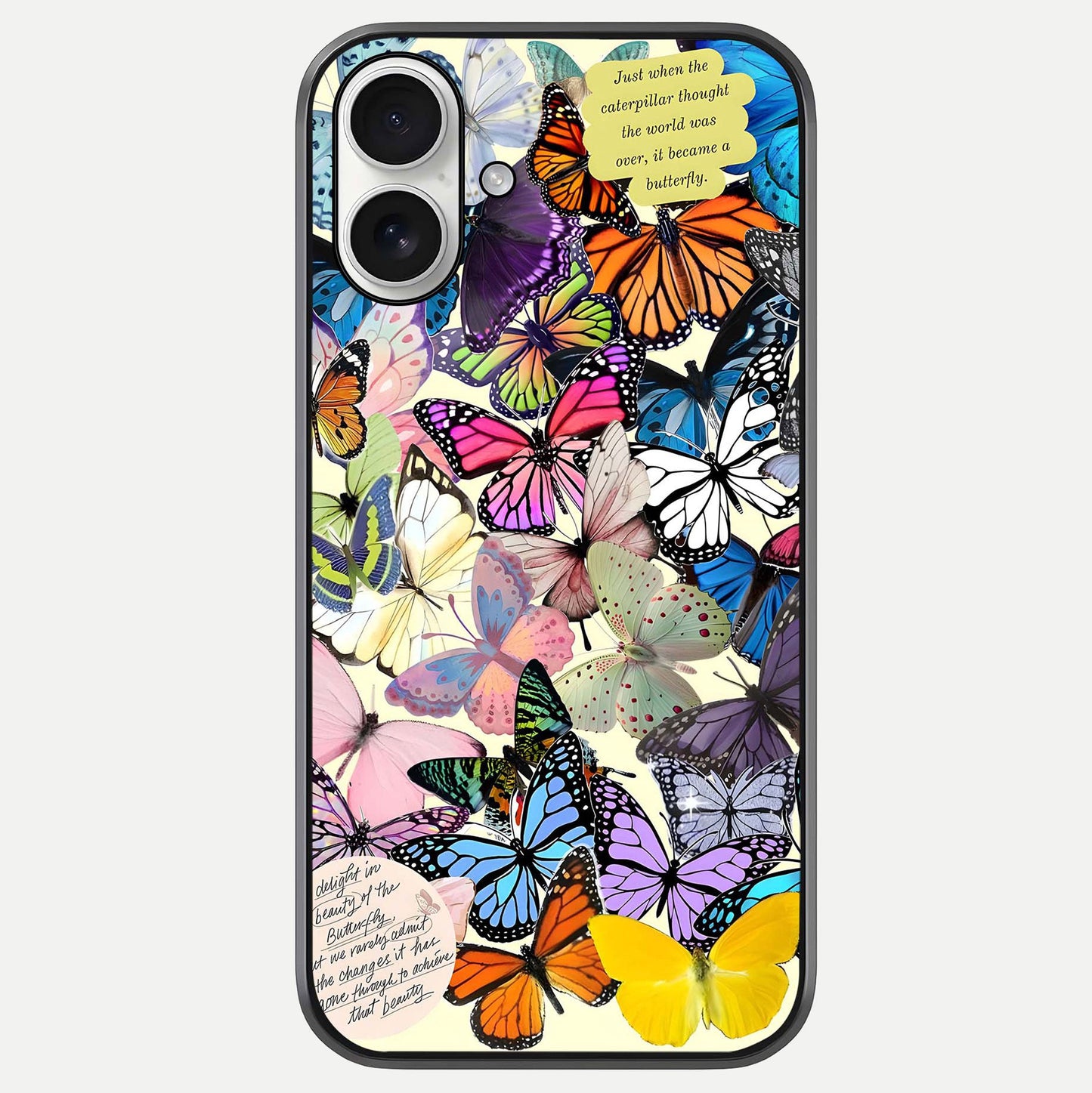 Butterflies Petal Dream Glass Case For iPhone 17 by Custom World