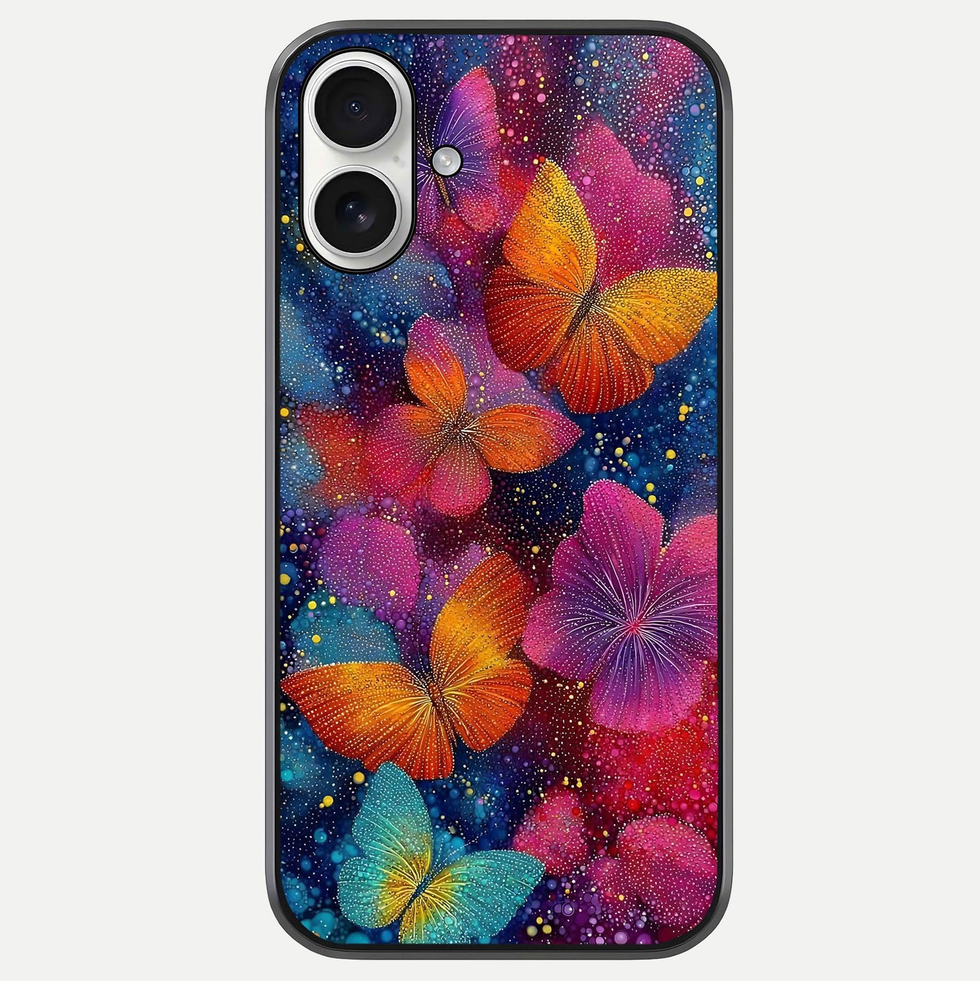 Butterfly Dream Mist Glass Case For iPhone 17 by Custom World
