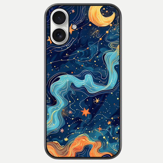Celestial Dream Flow Glass Case For iPhone 17 by Custom World