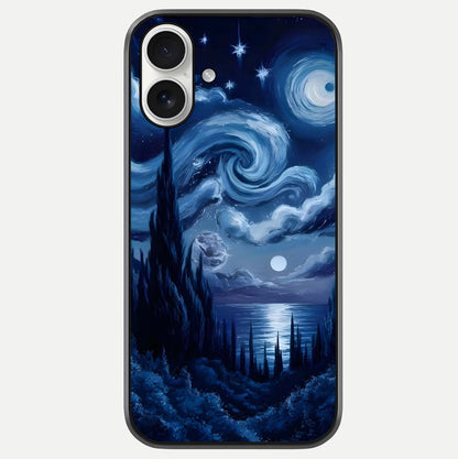 Celestial Dream Van Gogh Glass Case For iPhone 17 by Custom World