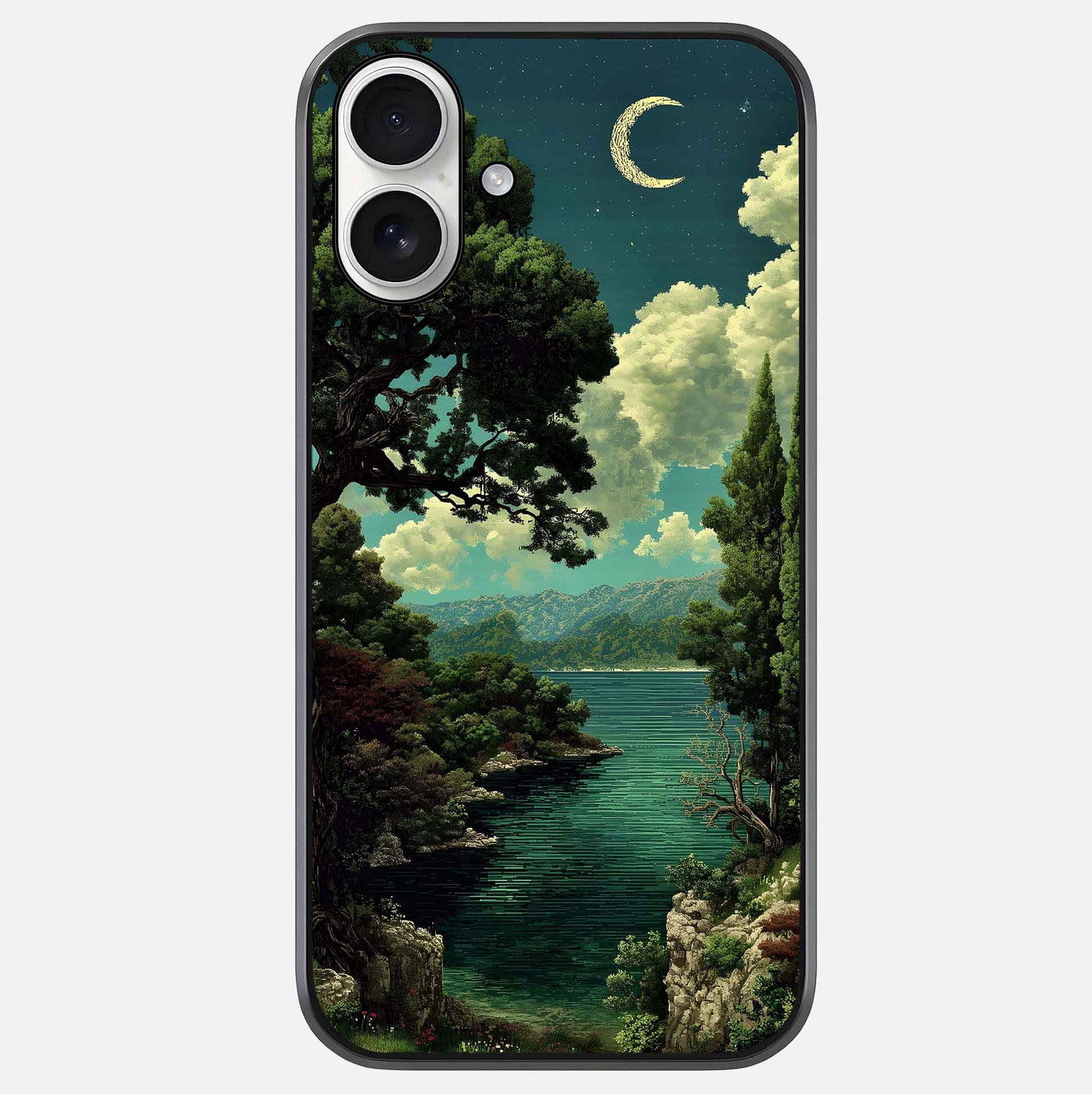 Celestial Lake Peace Glass Case For iPhone 17 by Custom World
