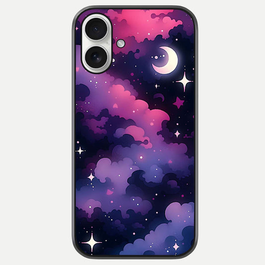 Celestial Moon Magic Glass Case For iPhone 17 by Custom World