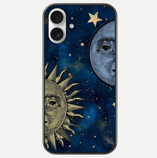 Celestial Moon With Sun Glass Case For iPhone 17 by Custom World