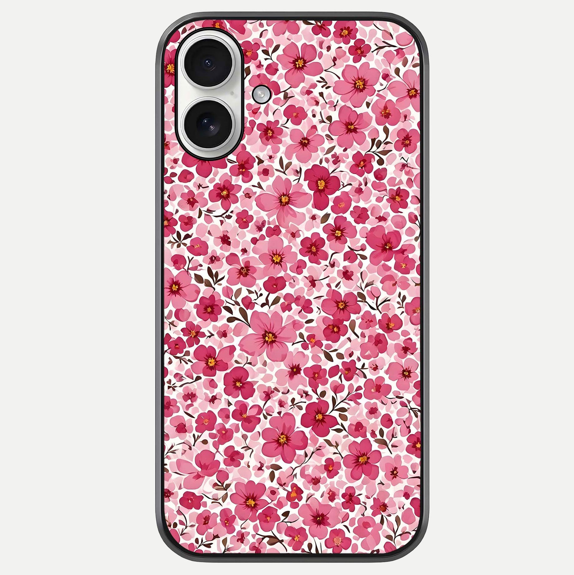 Cherry Blossom Charm Glass Case For iPhone 17 by Custom World