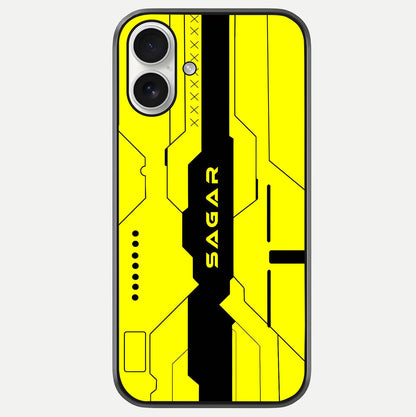 Circuit CYBERPUNK Custom Name Glass Case For iPhone 17 by Custom World