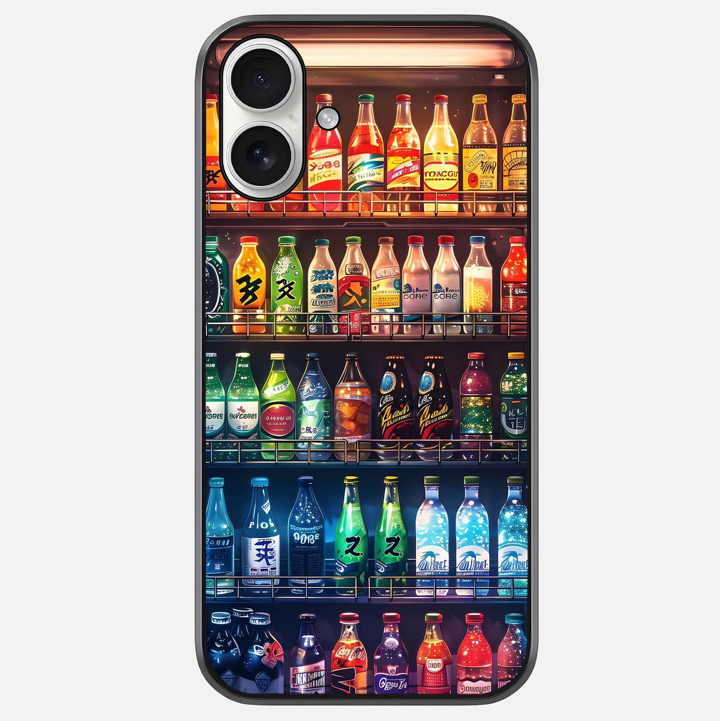 Colorful Soda Bottles Glass Case For iPhone 17 by Custom World