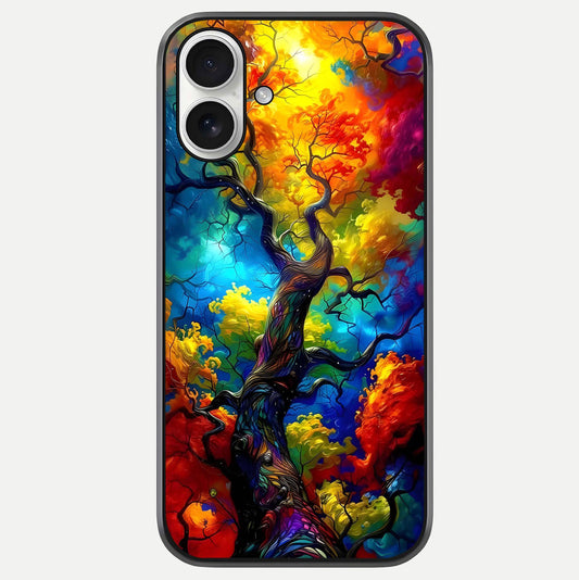Colorful Tree Glass Case For iPhone 17 by Custom World