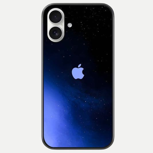 Cosmic Blue Apple Glass Case For iPhone 17 by Custom World