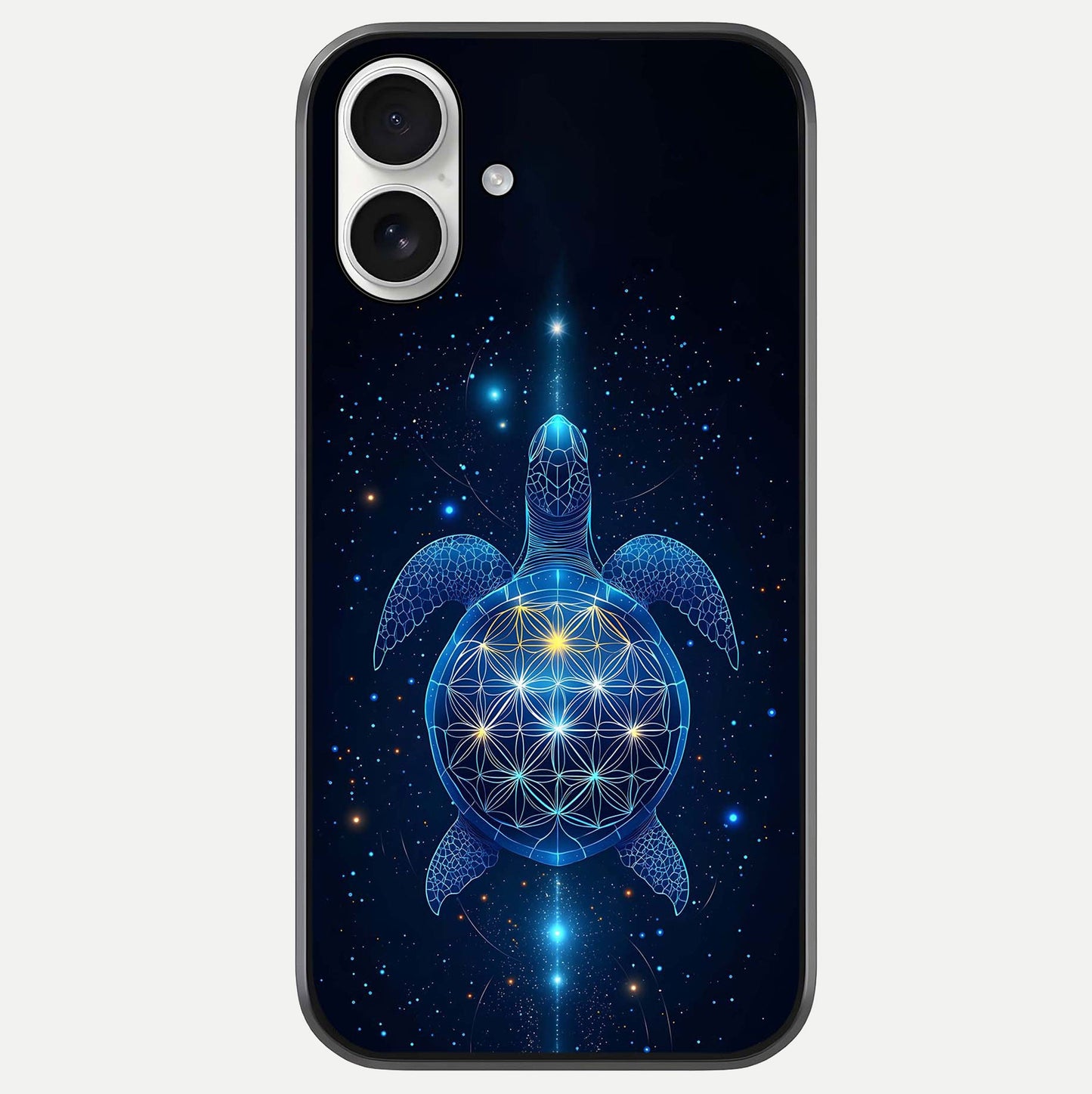 Crimson Blue Turtle Glass Case For iPhone 17 by Custom World