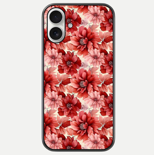 Crimson Love Petals Glass Case For iPhone 17 by Custom World