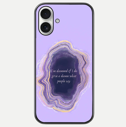 Damned People Quote Glass Case For iPhone 17 by Custom World