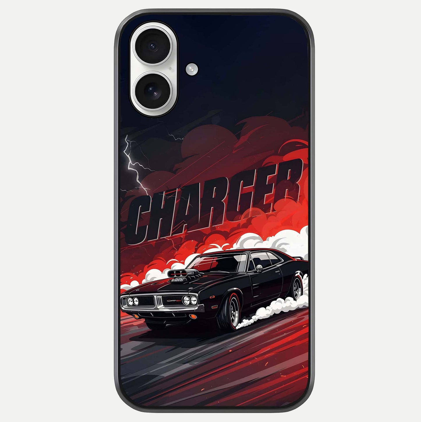 Dark Charger Fury Glass Case For iPhone 17 by Custom World