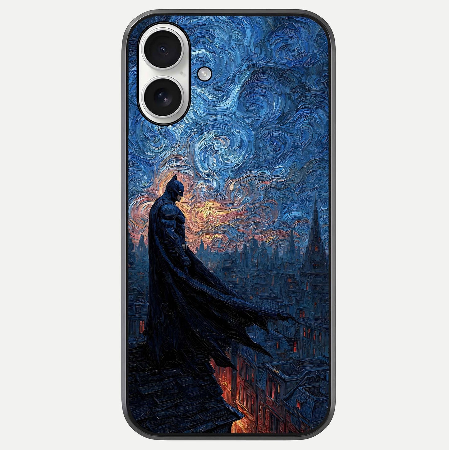 Dark Knight Dusk Glass Case For iPhone 17 by Custom World
