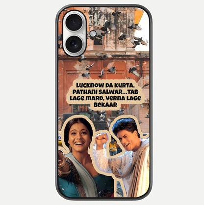 Desi Retro Vibes Glass Case For iPhone 17 by Custom World