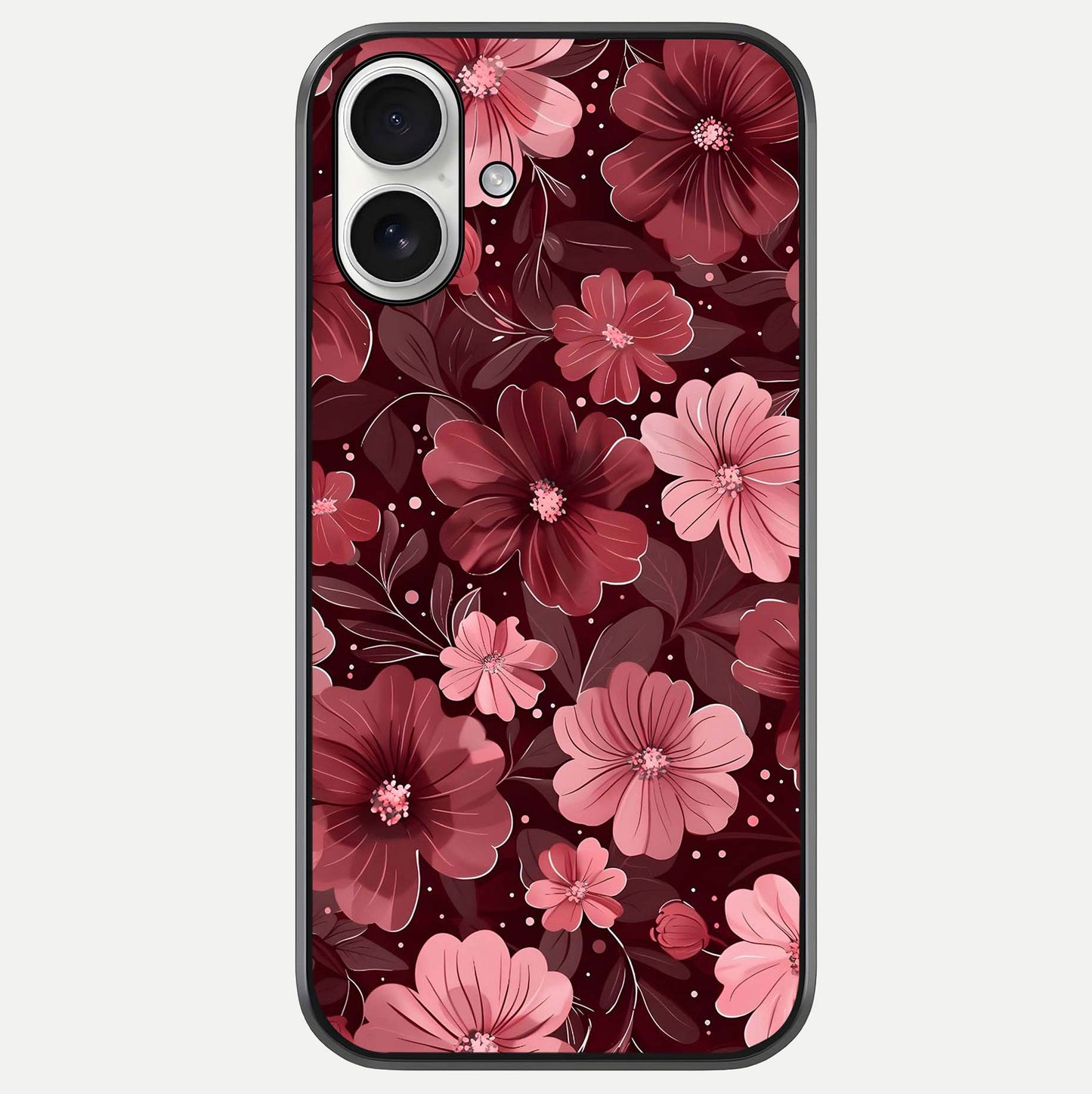 Flower Blush Bloom Glass Case For iPhone 17 by Custom World
