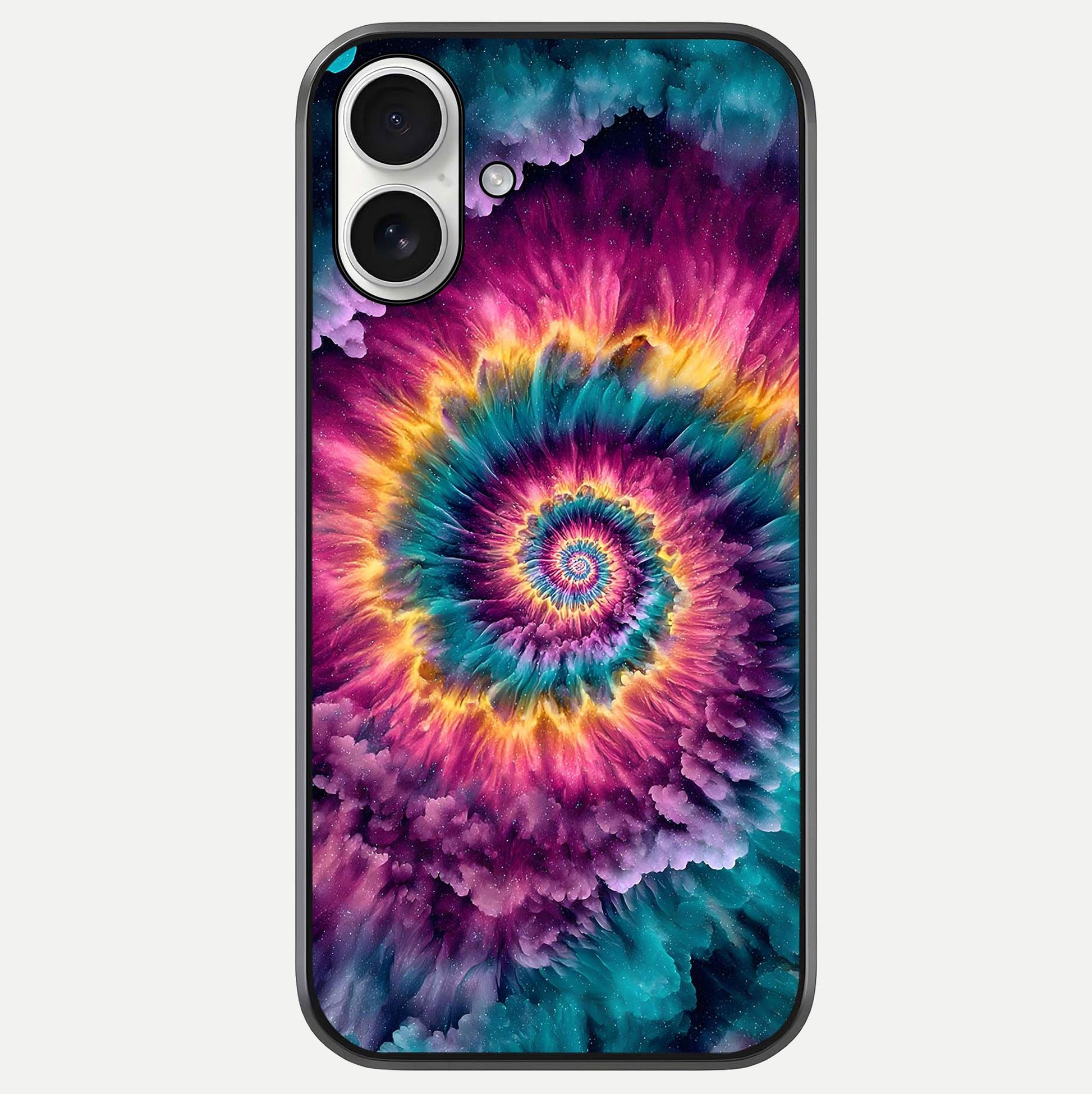 Galactic Spiral Burst Glass Case For iPhone 17 by Custom World
