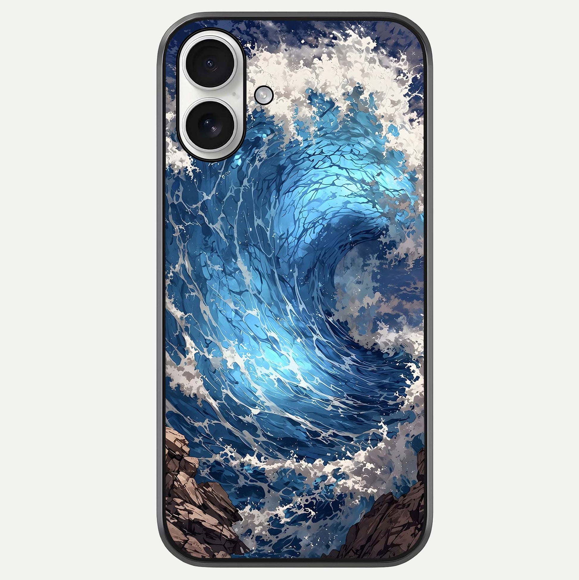 Giant Ocean Wave Glass Case For iPhone 17 by Custom World