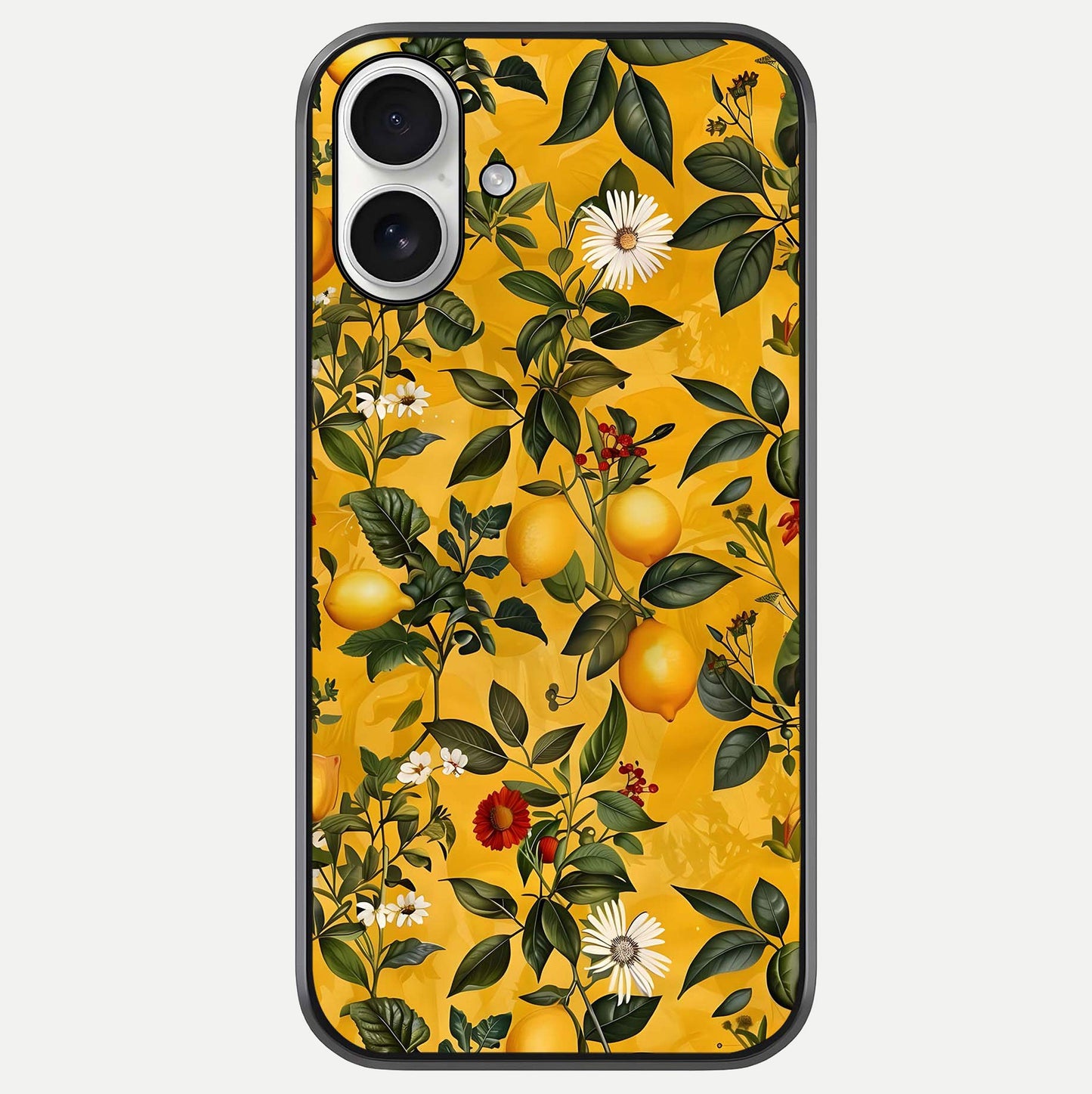 Golden Lemon Field Glass Case For iPhone 17 by Custom World