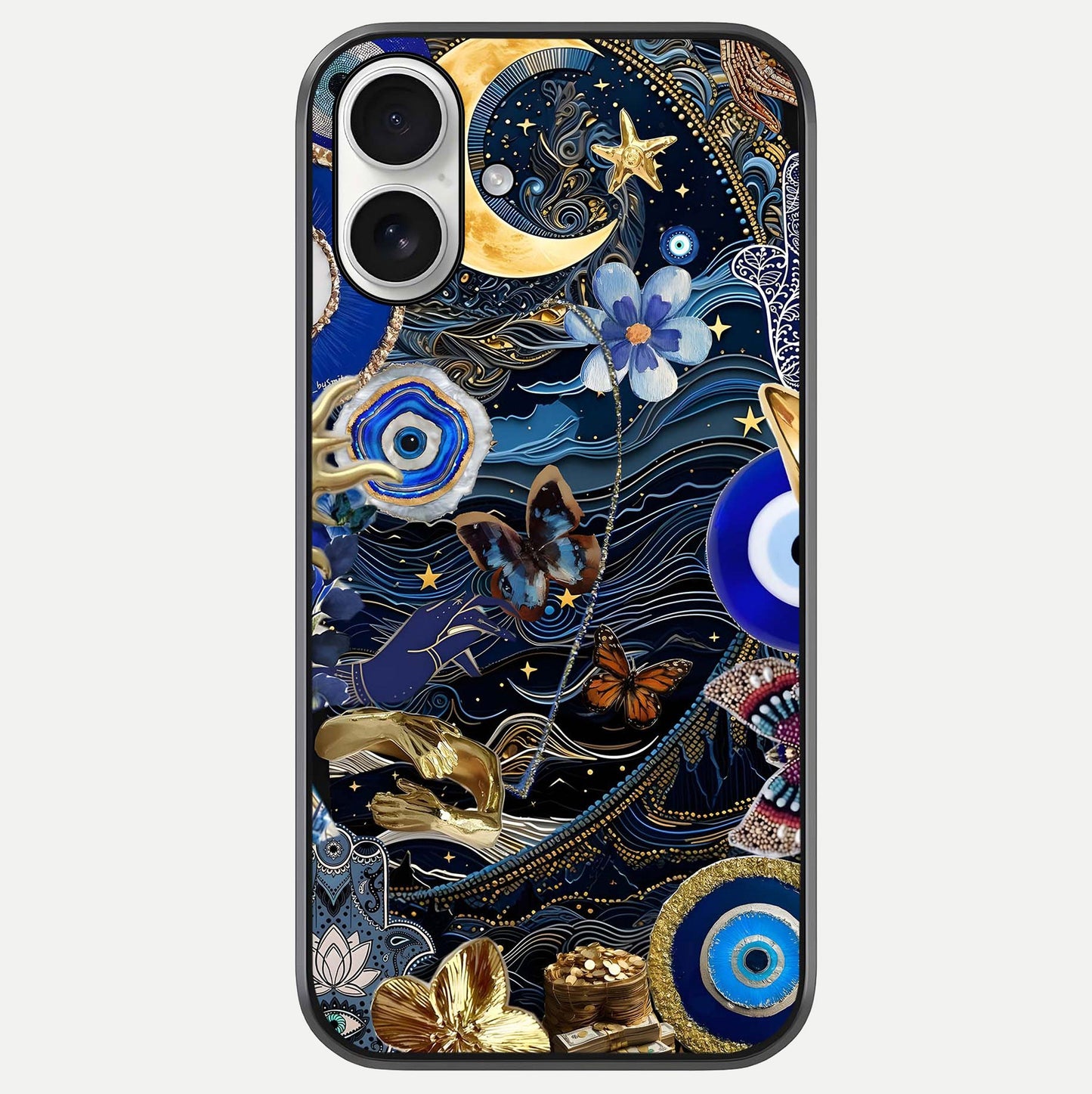 Golden Moon Magic Glass Case For iPhone 17 by Custom World