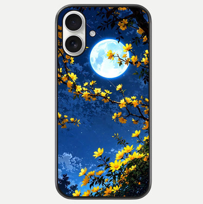 Golden Night Glow Glass Case For iPhone 17 by Custom World