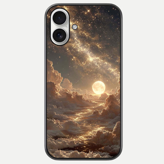 Golden Sky Dream Glass Case For iPhone 17 by Custom World
